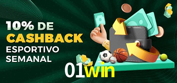 10% de bônus de cashback na 01win