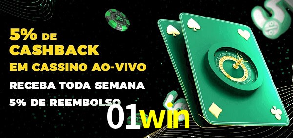 Promoções do cassino ao Vivo 01win